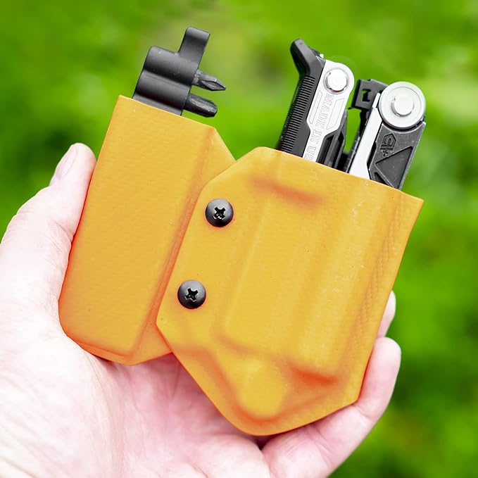 Clip & Carry Kydex Multitool Sheath for Gerber Center-Drive w/Optional Bit Sidecar Holder ~ Made in USA (Multi-Tool & Bits not Included) Multi Tool Holster