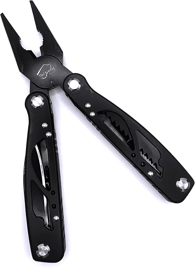 TKMT009: Multi-tool with Folding Knife, Saw, Scissors, Can Opener, Screwdriver, Bottle Opener, Flashlight, 18 in 1 Multi-Tools for Outdoor Camping Hiking Traveling