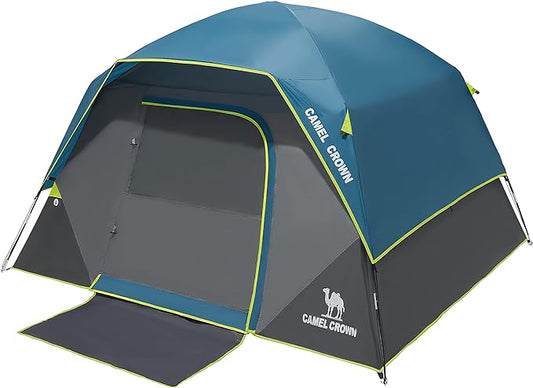 CAMEL CROWN Tents for Camping 4/8 Person Waterproof Quick Setup Folding Outdoor Backpacking Tents 4 People Family Hiking