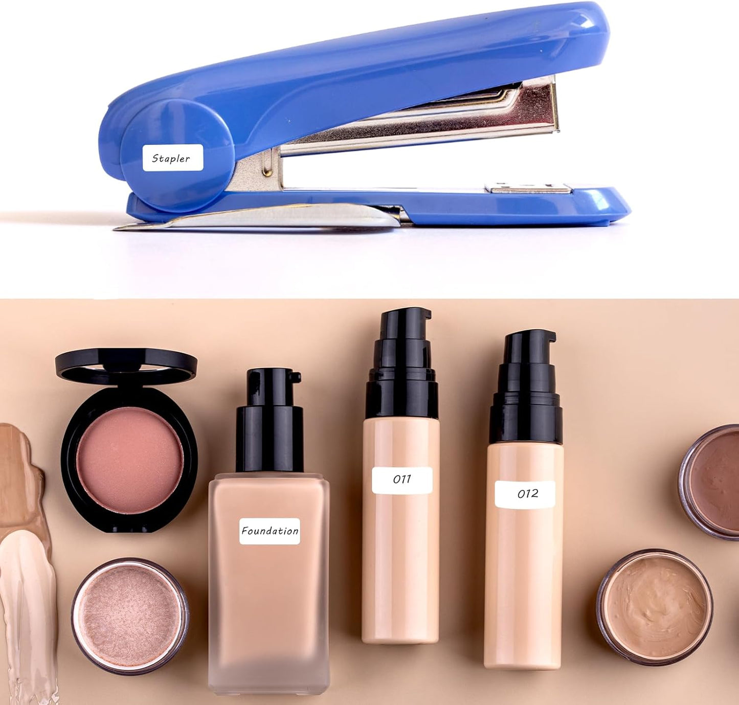 1620 Pcs File Folder Labels 0.6 x 1 Inch Blank Name Labels White Labels Stickers Writable Food Labels for Jars Boxes Envelopes School Office Kitchen