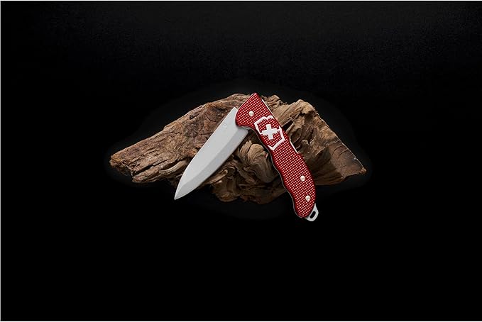 Victorinox Swiss Army Hunter Pro Alox with Clip Paracord, Red, 130 mm