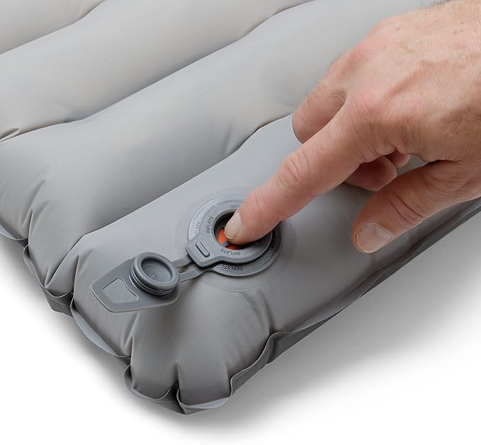 AMPEX Ultra-Light Inflatable Camp Pad | Insulated Air Mattress or Sleeping Pad for Camping, Backpacking, Adults, Kids (Long/Wide Size)