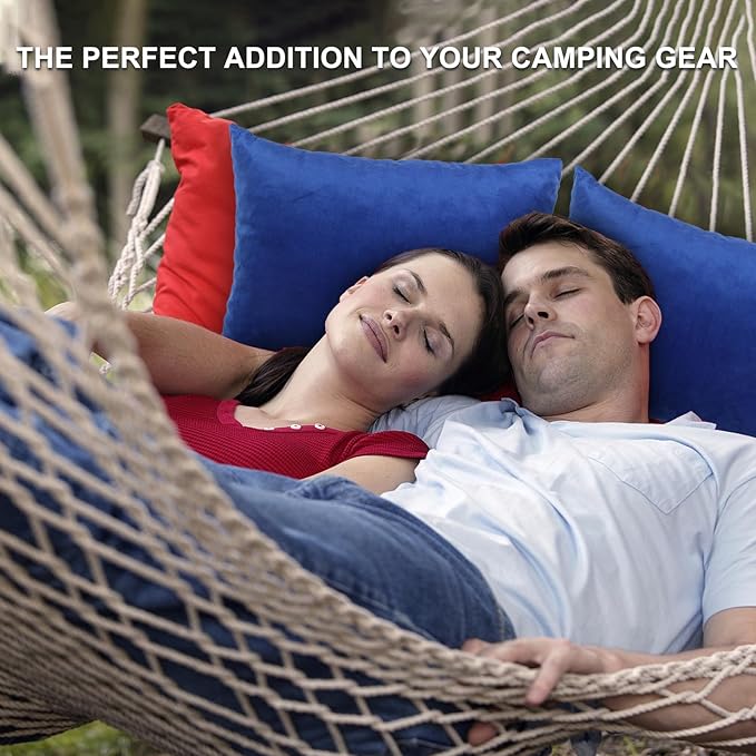 Camping Travel Pillow - Portable Pillow with Travel Storage Bag, Lightweight Memory Foam Travel Pillow Removable Washable Cover for Adults Kids, Great for Travel, Camping and Backpacking