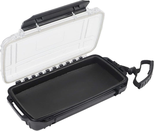 Hlotmeky Waterproof Dry Box for Kayaking, Boat, Phone - Small Container, Watertight Storage Case for Diving (Black)