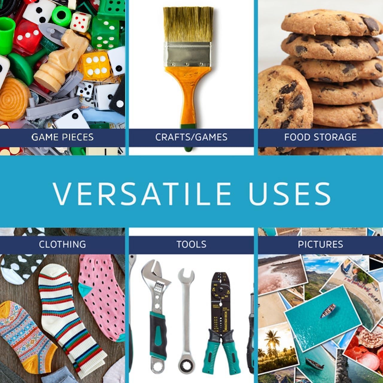 10" x 13" Large Zip Bags, 2 Mil Thick Clear Plastic Reclosable Zipper Lock Bags with Write-on White Block, with Resealable Zip Top Lock for Food Storage & Office Supplies, 200 Count