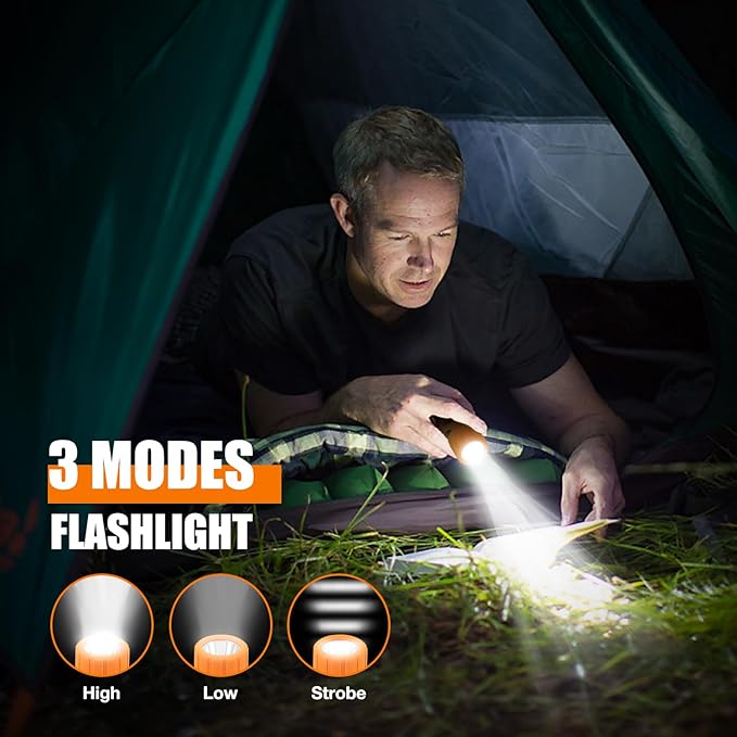 LcFun Electric Lighters Rechargeable Waterproof Dual Arc Plasma Lighter with Battery Display & Flashlight Windproof Electronic USB Lighter for Candle, Camping, Hiking, Survival Gear Supplies