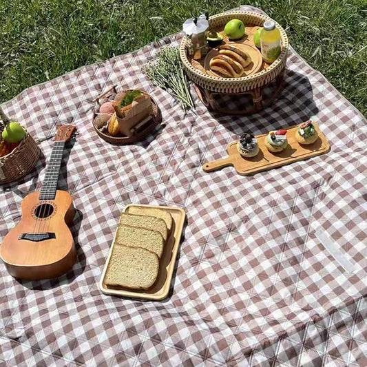 K Y KANGYUN XXL Large Beach Blanket (80 "x 79") Picnic Blankets fit 4-7 Adults, Waterproof Sandproof Beach Picnic Mat Foldable Rug with Family Outdoor Blanket for Camping Park Travel