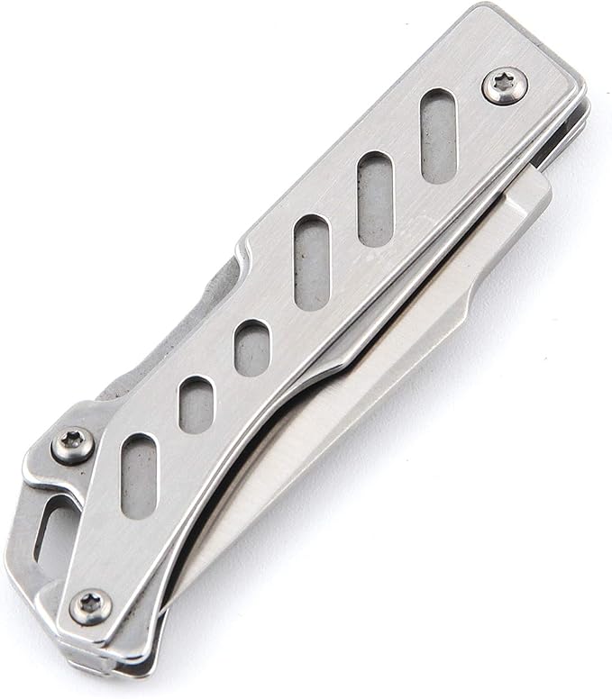 Sanrenmu 4058 Mini Steel Back Lock Folding Knife