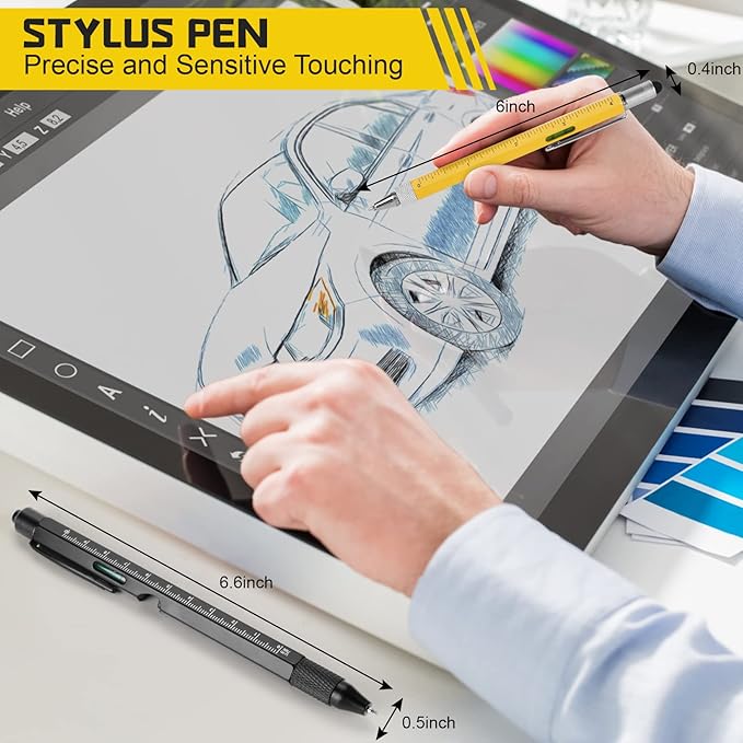 Father's Day Gifts from Daughter Son Wife, 9 in 1 Multitool Pen, Gifts for Men Who Have Everything, Unique Gifts for Dad from Daughter Son, Dad Gifts for Him, Husband, Grandpa, Boyfriend - Y&B