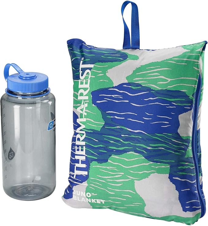 Therm-a-Rest Juno Insulated Camping and Backpacking Blanket, Tidepool Print