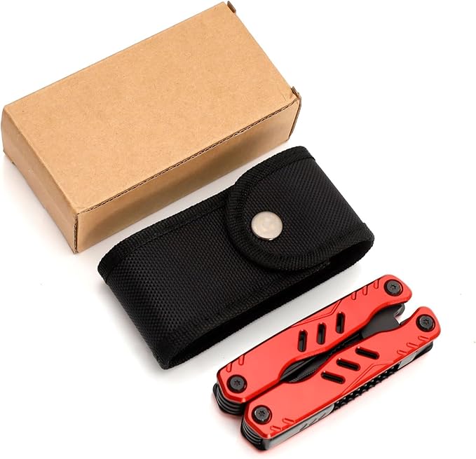 All In One Tool 13-in-1 Multitool Needle Nose Plier, Stripper, Wire Cutter,Bottle Opener,Can Lifter,Trumpet Screwdriver,Cross Screwdriver,Saw Blade For Outdoor, Survival, Camping, Hunting and Hiking