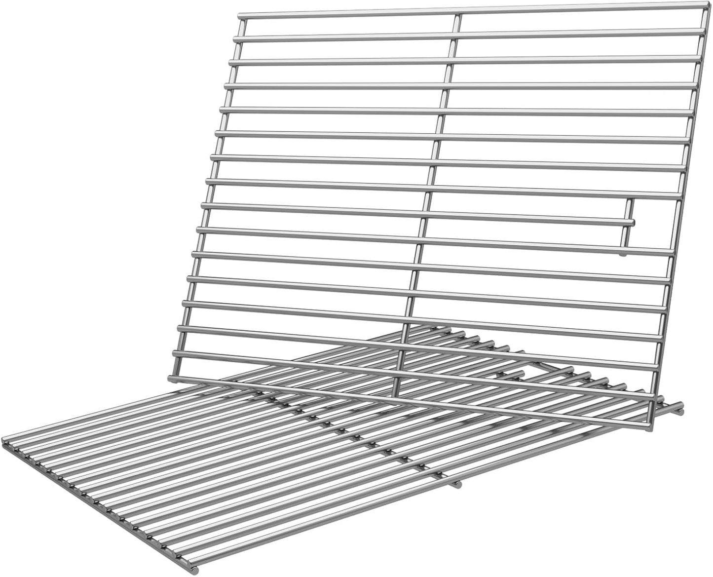 17 inch Stainless Steel Cooking Grates for Home Depot Nexgrill 720-0830H, 720-0830D, 720-0783E, 720-0783C, Heavy Duty Grill Replacement Parts for Kenmore Uniflame GBC981, 2 Pack