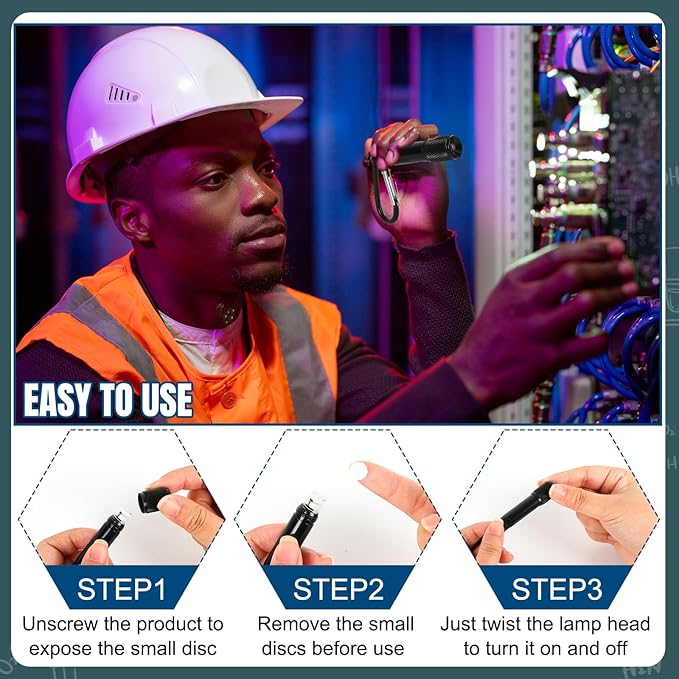 Whaline 10Pcs Multitool Pen Gift Set 2 LED Flashlight Keychain 2 Measuring Tape Keychain 2Pcs 6 in 1 Tool Pen 2 Black Pen Refill 2 Stainless Steel 11 in 1 Credit Card for Survival Camping Hunting