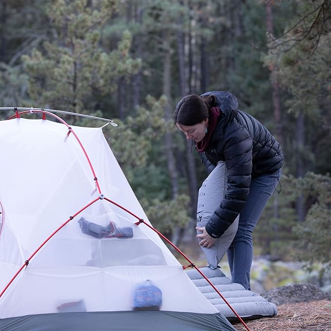 AMPEX Ultra-Light Inflatable Camp Pad | Insulated Air Mattress or Sleeping Pad for Camping, Backpacking, Adults, Kids (Long/Wide Size)