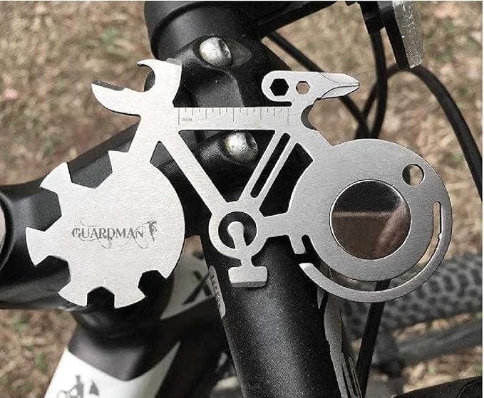 Bicycle 10-in-1 Multitool Card Every Day Carry Pocket Tool, Father’s Day Gift, Bike Lovers, Fits on Keychain, Stocking Stuffer Christmas Gift For Dad & Men - Under 10 Dollars
