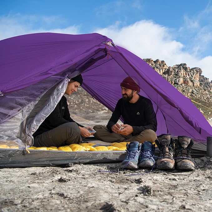 Naturehike Camping Tent, 2/3 Person Double Layer, Instant Easy Setup, Waterproof PU2000mm, 54 MPH Wind Resistance, UPF 50+, Outdoor Tent for Camping, Festivals, Backyard, Sleepovers