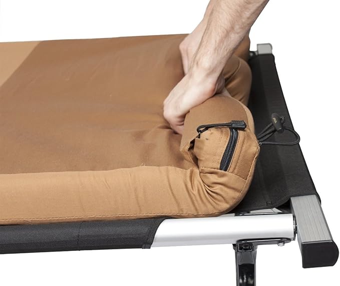 TETON Sports Canvas Camp Pad, Sleeping Pad for Car Camping, Brown