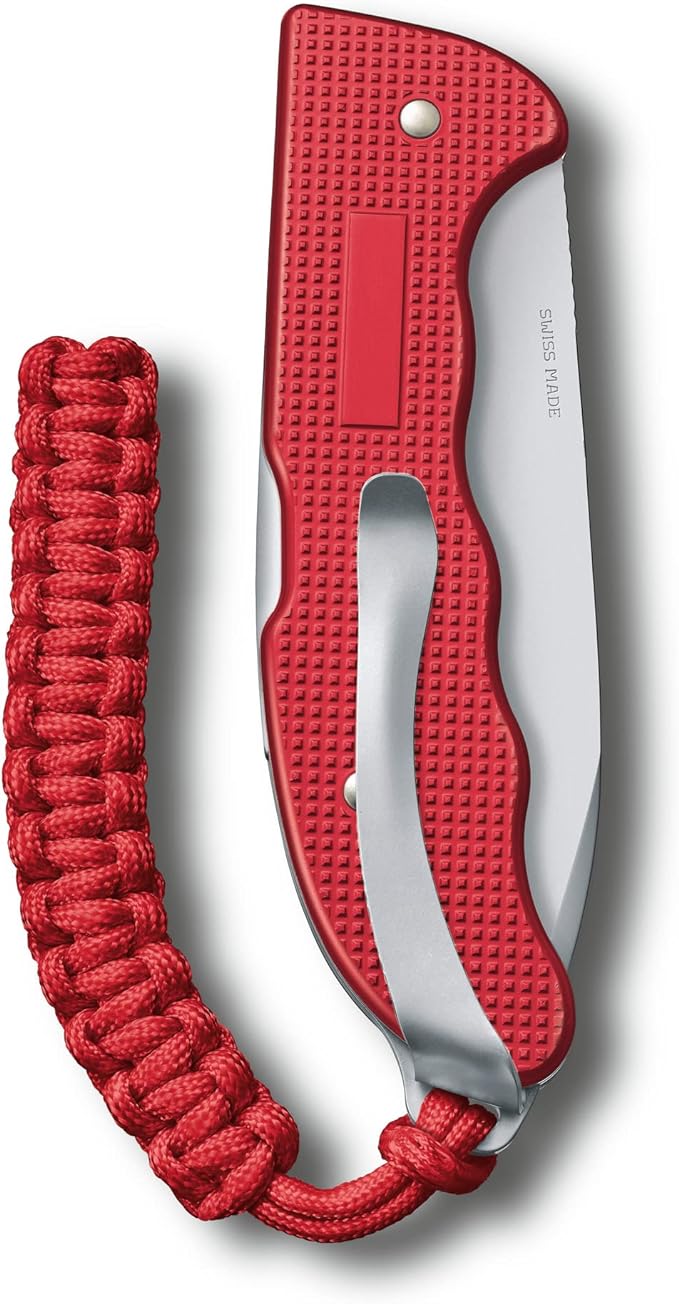 Victorinox Swiss Army Hunter Pro Alox with Clip Paracord, Red, 130 mm
