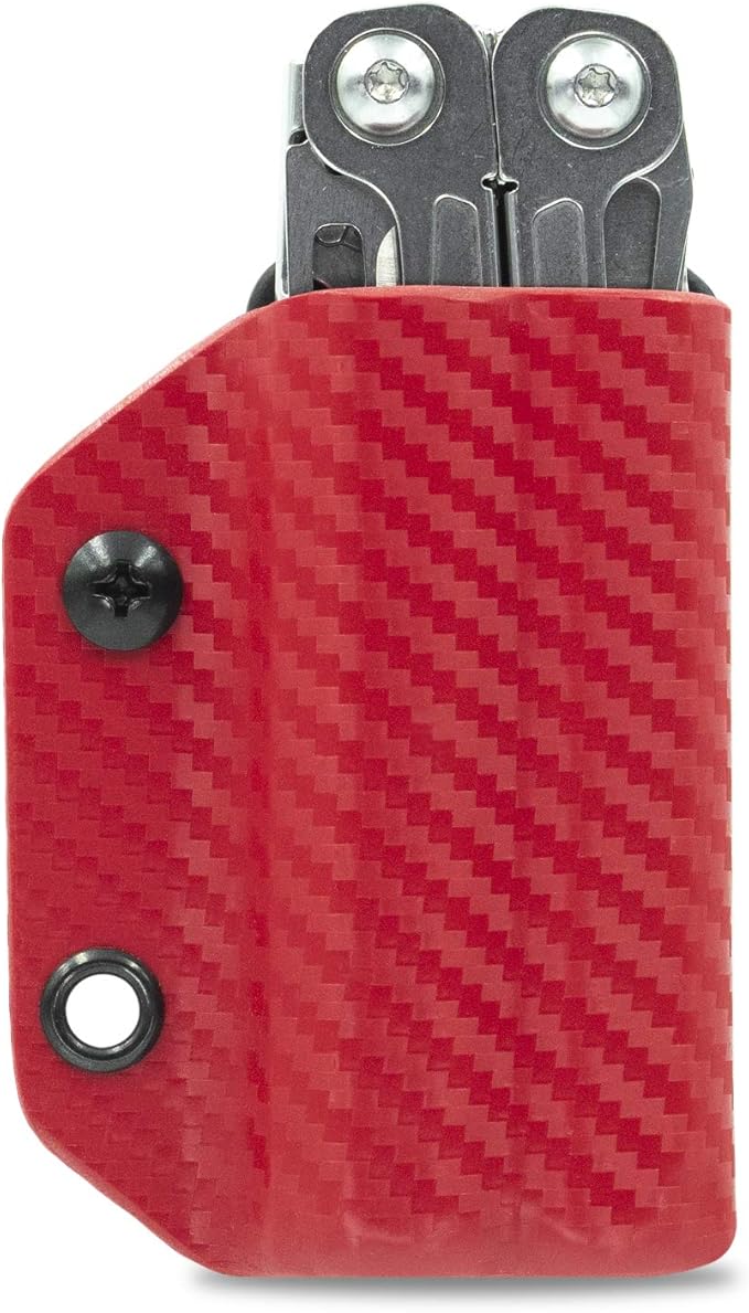 Clip & Carry Kydex Multitool Sheath for Leatherman Wingman/Sidekick/REBAR/REV - Made in USA (Multi-Tool not Included) EDC Multi Tool Sheath Holder Holster Cover