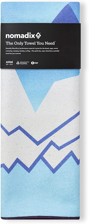 Nomadix Original Towel - Perfect for Beach, Pool, Travel, Camping, Yoga - Made with Recycled Materials - Super Absorbent - Sand Resistant