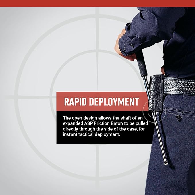 ASP SideBreak Scabbard Baton Holder for ASP F-Series Self-Defense Friction Baton, Holds Expandable Baton for Police, Law Enforcement, Security Guards