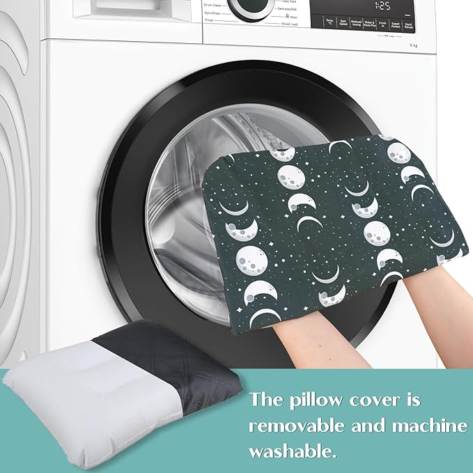 Inflatable Camping Pillow, Patterned Travel Backpacking Pillow, Lightweight & Portable Hiking Beach Pillow, Travel Camping Essential Accessories for Adult & Kids