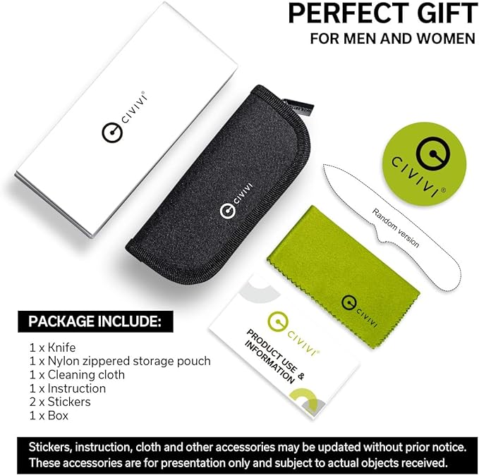 CIVIVI Baby Banter Pocket Folding Knife for EDC, 2.34" Blade Small Knife with Titanium Thumb Stud Opener C19068S-2