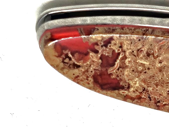 Hot Springs Red folding knife on a Ken Onion Designed 1660 plain blade.