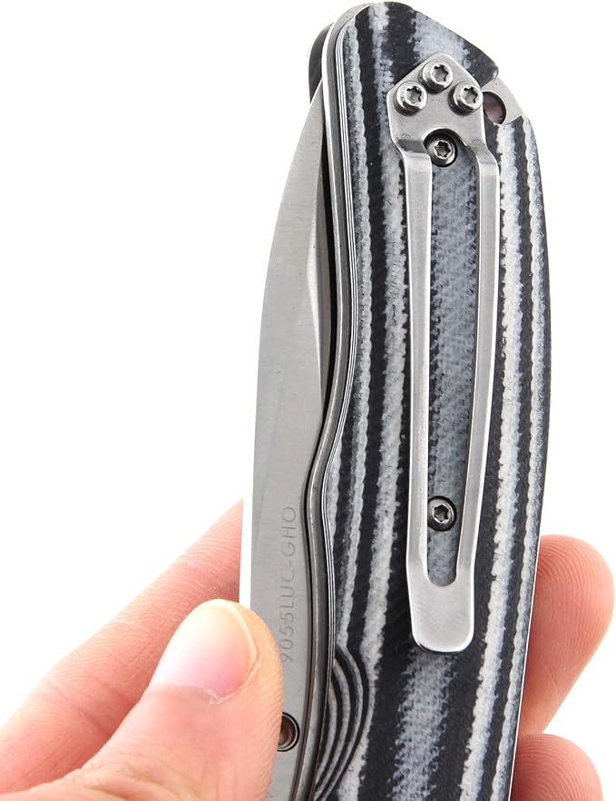 Land 9055 LUC EDC Frame Lock 8CR13MOV G10 Folding Pocket Knife