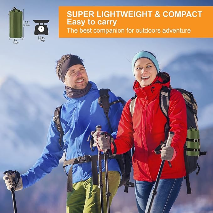 Double Sleeping Pad Inflatable 2 Person Sleeping Mat with Pillow and Foot Pump Extra Thick Ultralight Durable Camping Mat for Backpacking, Hiking