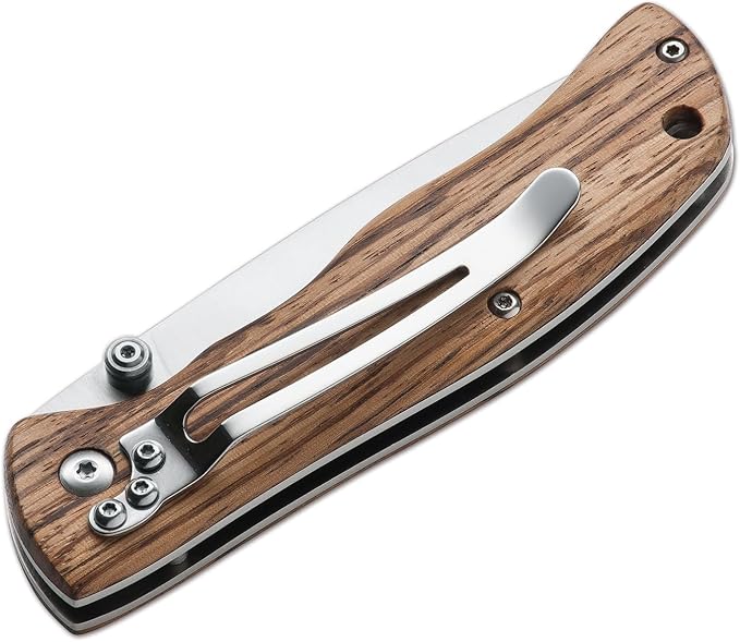 Magnum 01EL605 Backpacker Pocket Knife with 2-2/3 in. Straight Edge Blade, Wooden