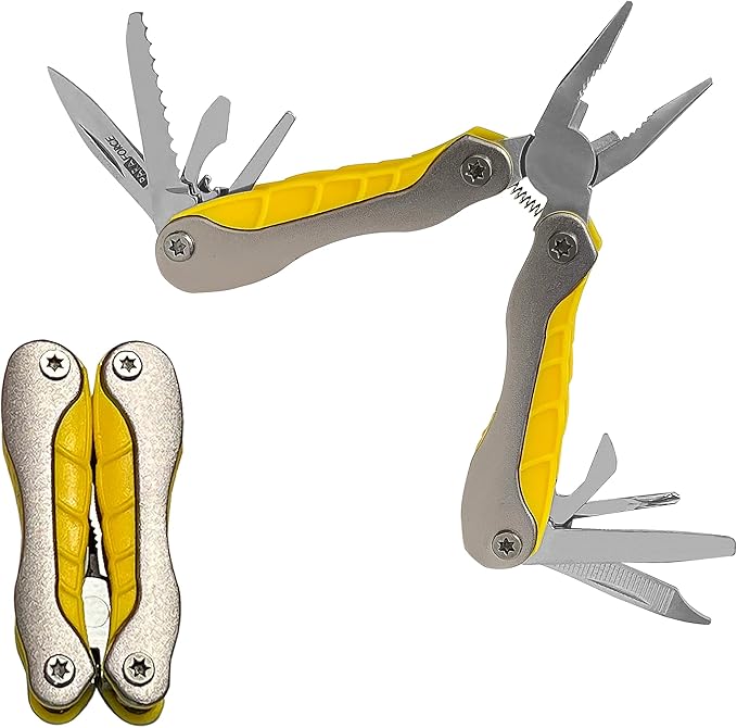 AccuSharp Paraforce Compact Multi-Tool, 13-in-1 Multi-Purpose Pocket Pliers for Indoor & Outdoor Use, Handy & Durable Multitool with Knife, Screwdriver, Wire Cutter & More