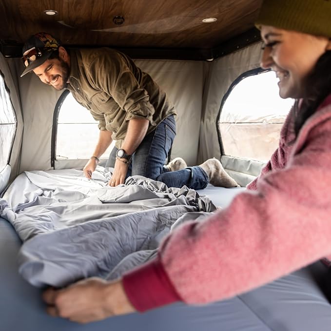 HEST Dually - Portable Camping Mattress, Enhanced Memory Foam, Double Mattress, Sleeps Two