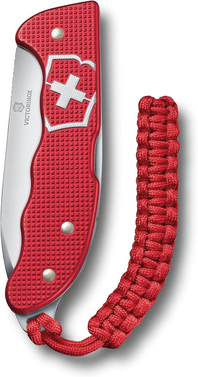 Victorinox Swiss Army Hunter Pro Alox with Clip Paracord, Red, 130 mm