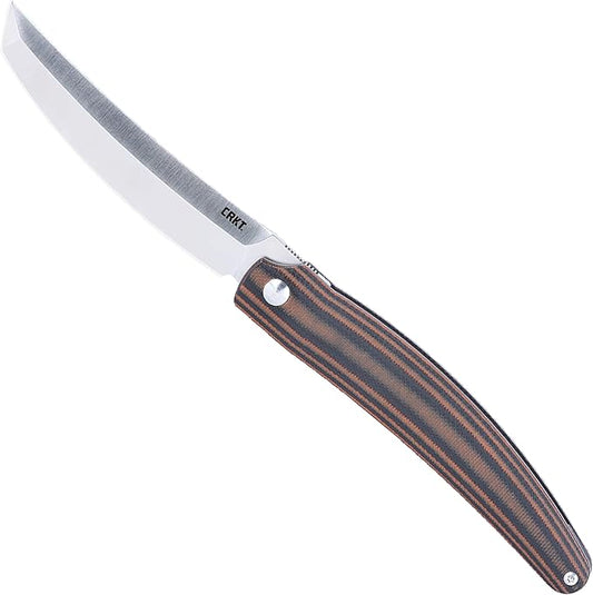 CRKT Ancestor Everyday Carry Folding Knife: Tanto with D2 Steel Blade, G10 Handle, Liner Lock, 5930