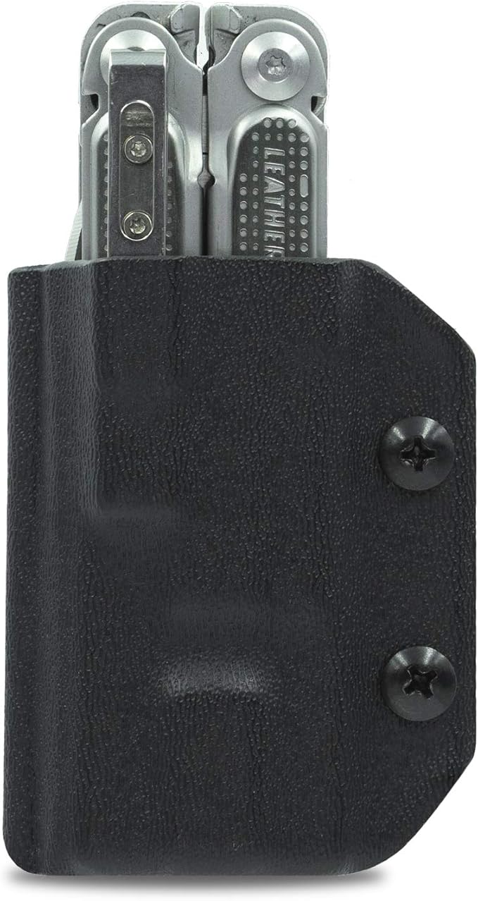 Clip & Carry Kydex Multitool Sheath for LEATHERMAN Free P4 - Made in USA (Multi-Tool not Included) EDC Multi Tool Holder Holster Cover
