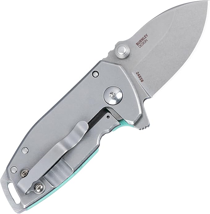 CRKT Squid Assisted Opening Folding Knife: Drop Point with D2 Steel Blade, G10 Handle, Frame Lock, 2485B