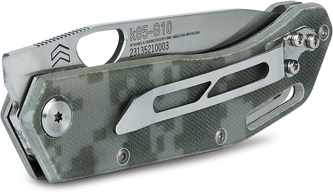 CIMO Komodo Stainless Steel Knife Handle G10 with Clip – K85-G10