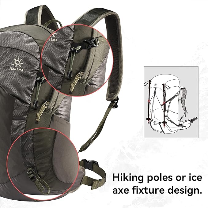 KAILAS Hurricane 20L 26L Hiking Backpack Lightweight Trekking Daypack Small Backpacks for Traveling Camping Outdoor