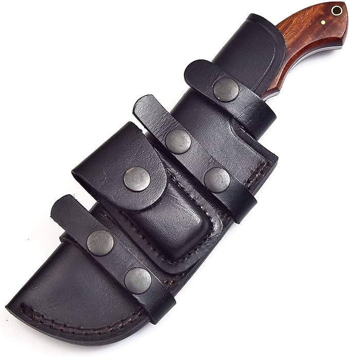 Poshland TR-177 Custom Handmade Damascus Steel 10 Inches Tracker Knife (Wooden)