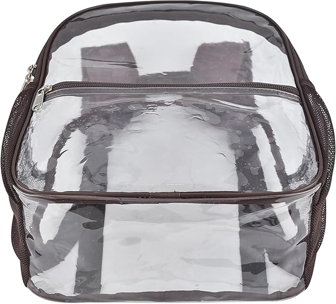 USPECLARE Clear Backpack for Stadium Approved 12×6×12, Water proof Clear Bag for Stadium Events and Concert Work Sport Event
