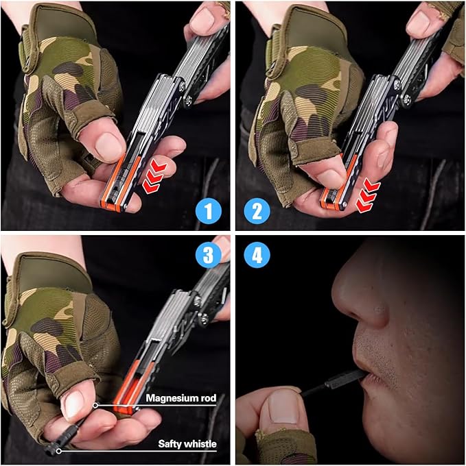 Upgraded 18 in 1 Multitool,Professional Stainless Steel Multitool Pliers with Replaceable Alloy Steel Blades Wire Cutters,Bottle Opener,Nylon Sheath,Apply to Survival,Camping & Hunting（Black）