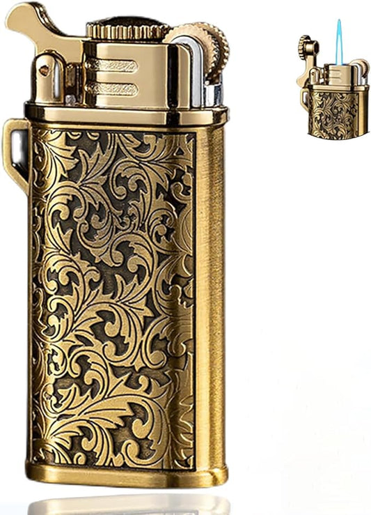 Cool Creative Design Butane Torch Lighters Refillable Novelty Lighter for Fireplace Candle Camping BBQ (Without Gas) (07)
