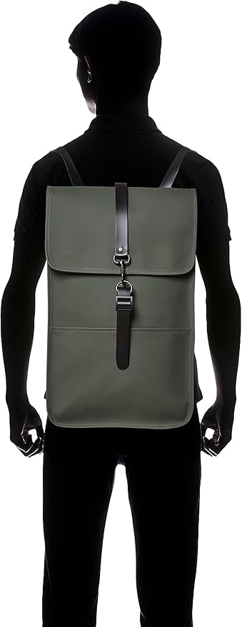 RAINS Men's Backpacks, Green, One Size