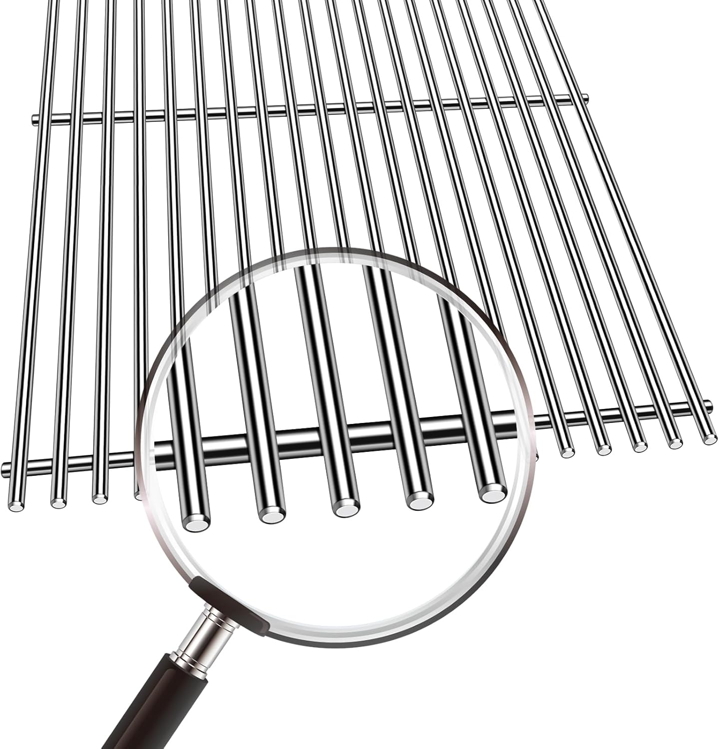 Kalomo Grill Grates Parts for Weber Genesis II E-310, S-310, E-315, E-330, E-335, S-335, LX S-340, E-340, 66802, 66795 18”Flavorizer Bars Stainless Steel Grids BBQ Gas Grill Replacement Parts