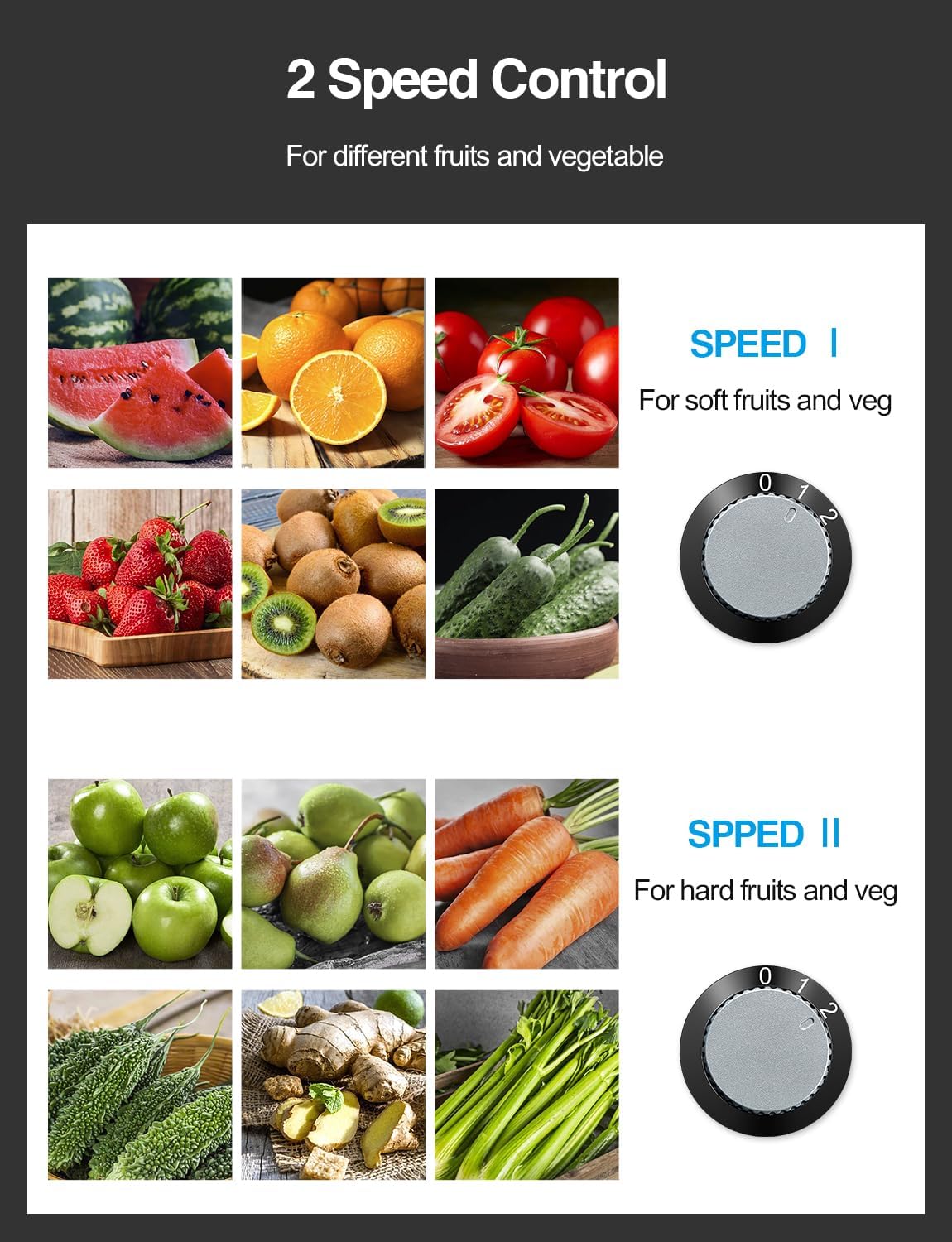 Juicer Machine, 800W Centrifugal Juicer Extractor with Wide Mouth 3” Feed Chute for Fruit Vegetable, Easy to Clean, Stainless Steel, BPA-free (Red)