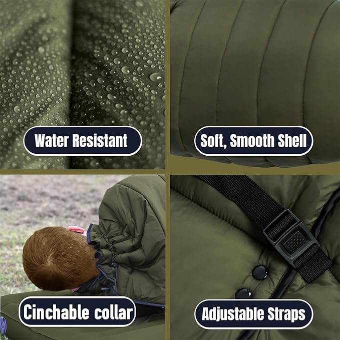 Onewind Hammock Top Quilt with Footbox, Recycled Nylon Fabric Dupont Sorona Filling Ultralight Quilt Poncho Lightweight and Portable Sleeping Bag for Camping Backpacking Hiking