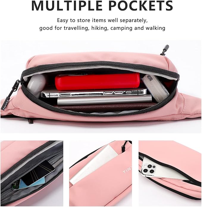 TINYAT Travel Fanny Pack Waist Pack Fashion waterproof Sling Pocket Super Lightweight T2012