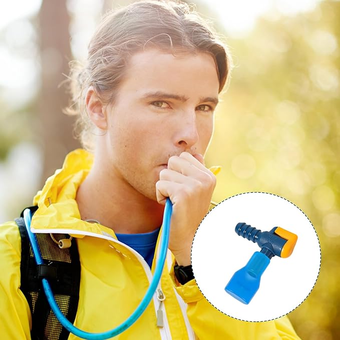10pcs Mouthpiece Replacement for Camelbak, Blue Silicone Bite Valve Replacement Hydration Pack Bite Valve Parts Accessories for Hydration Bladder