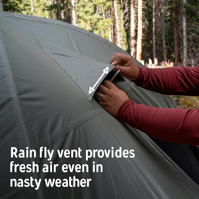 Kelty Daydreamer 4P + 6P Camping Tent, Blackout Fabric, Interior Light Diffusing Gear Loft, Standing Height, PFAS Free